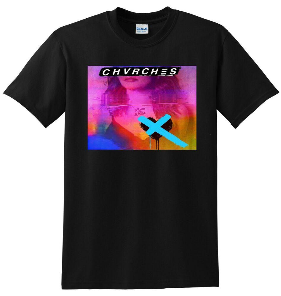 ФУТБОЛКА CHVRCHES love is dead винил обложка CD S-5XL Унисекс Футболка XXXXL
