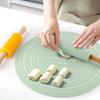 2 Pcs/set Silicone Rolling Pin Pastry Mat Set Round Kneading Pad Baking Tool Rolling Pin Kit  Flour
