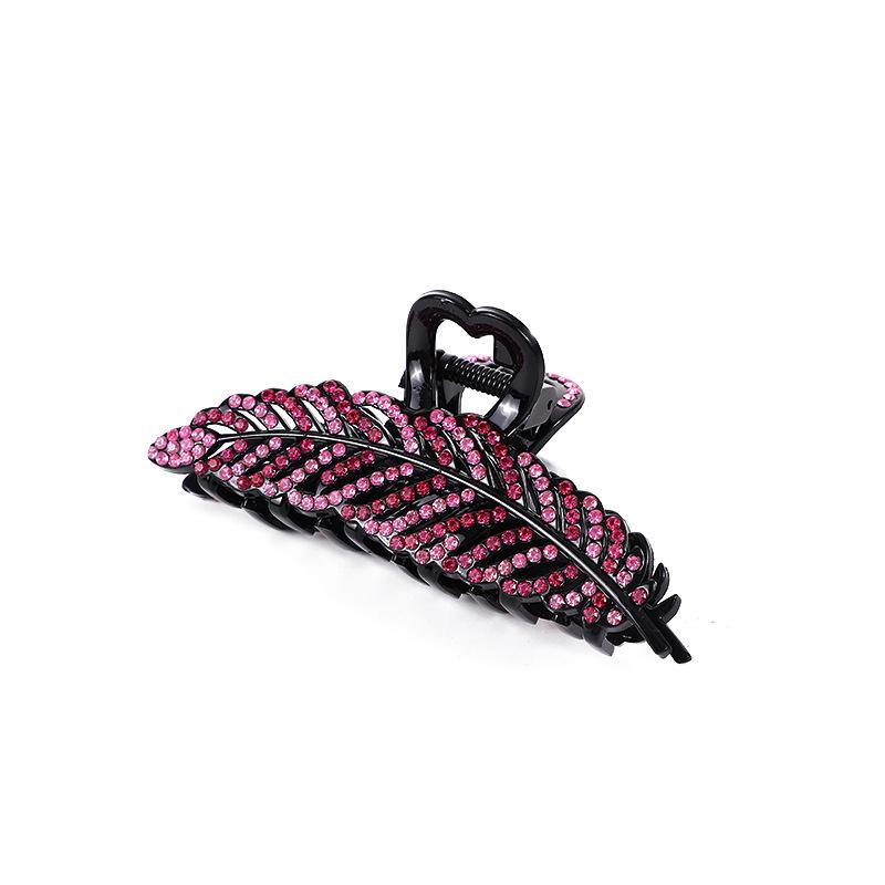 Elegant Rhinestone Diamond-Studded Shark Clip for Women