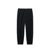 Anta Lifestyle Series Solid Color Loose Mid-Waist Cuffed Casual Pants Men Bottoms Black 952438302-3