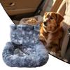 Puppy Car Seat Soft Cloth Dog Booster Non-slip Detachable Design Automobile Interior Accessories For Daily Commuting Vet Visits
