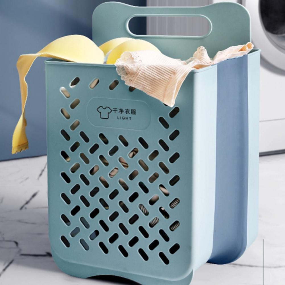 Wall Mounted Organizer Basket Portable Laundry Basket for Bathroom Dirty Organizer Basket Space Savi