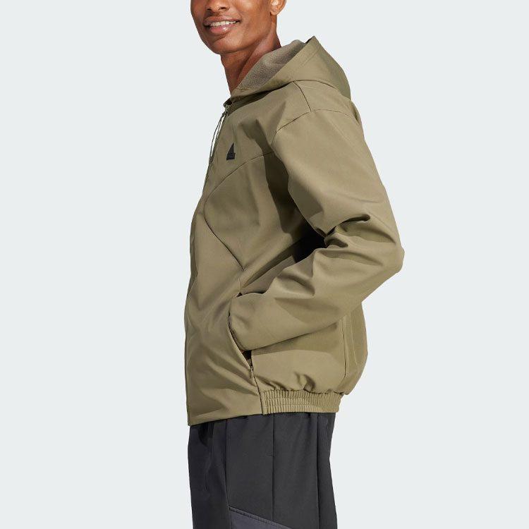 adidas CITY ESCAPE Jackets Men's Strata Olive Green Hooded Moderate Other IJ6091