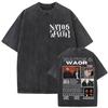 Vintage Washed NATOS WAOR 13 Logo Album T Shirt Hip Hop Rap Gothic Clothing T-shirt Men Women High Quality Short Sleeve T Shirts