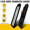Smoked Lens LED White/Red Bumper Side Lights Marker For Chevy Camaro