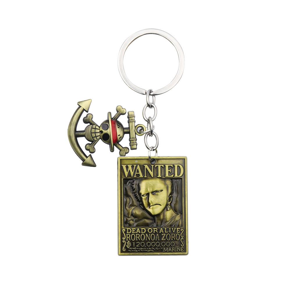 One Piece Keychain Set With Zinc Alloy Characters For Anime Fans And Gift Giving