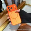 Magnetic iPhone 17 Pro Max Case: Skin-Feel, Contrasting Colors, Fits Apple 16, Large Window Protection.