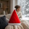 Soft Gold Velvet Santa Caps Hat for Adults Kids, Classic Christmas Red with Fluffy Comfortable Elastic Claus Hats Trim, Holiday Costume Accessory