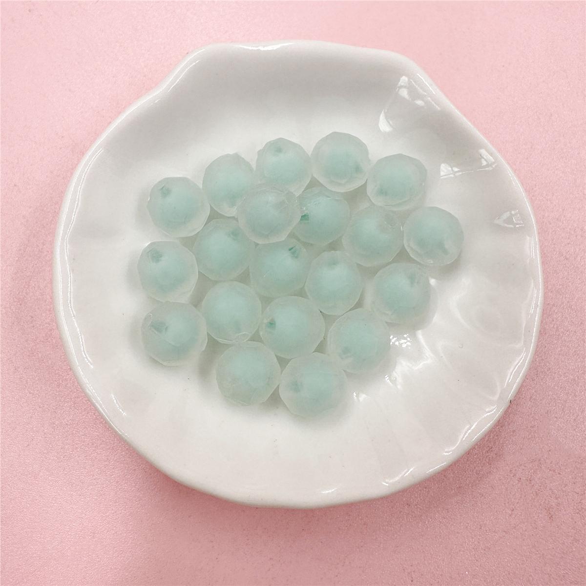 

9*9.6мм 20ШТ Круглые Акриловые Рассыпные Бусины Модные Матовые Ювелирные Аксессуары Для Изготовления Украшений DIY Ожерелье Браслеты Брелок Материал Ручной Работы зелёный