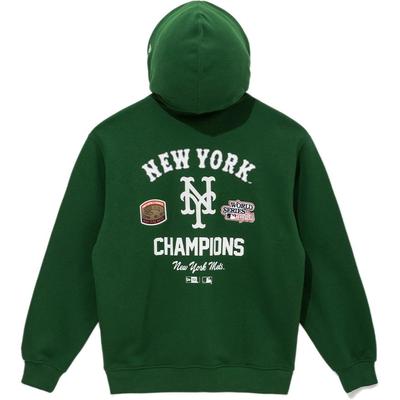New Era FW25 MLB Patched Hoodie Series New York Mets Loose Back Logo Hooded Long Sleeve Sweatshirt Unisex Hoodies 14742031