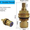For Bathroom Sinks Porcelain Valve DIY Repair Kitchen Repair Brass Faucet Cartridge Replacement Hot And Cold Compatible