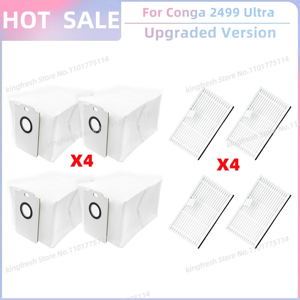 Fit For Conga 2499 Ultra Home Advanced / Titanium / X-TREME Robot Vacuum Parts Hepa Filter Dust Bag Accessories