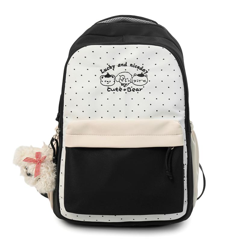 Студенческий рюкзак в стиле колледжа, женский контрастный рюкзак, многослойный рюкзак для средней школы