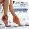 3-in-1 Foot Massager with 5 Heat Levels Portable Rechargeable Cordless Heated Ankle Wrap with 3 Vibration Modes
