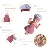 Baby Photography Props Chefs Apron and Hat for Boy Girl Outfit Photo Shoot Clothes Baby Photography Costume Clothing