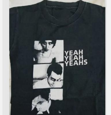 Maglietta Vintage Band Yeah Yeah Yeahs Cotone Nero Unisex Tutte le Taglie