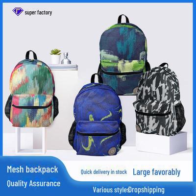 Large Capacity Student Schoolbag - Outdoor Travel & Computer Backpack with Mesh Design