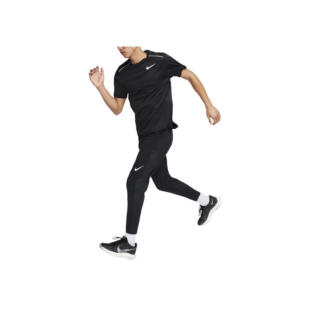 Nike Dri-Fit Multi-Logo Printed Loose Fit Cuffed Sports Pants Men bottoms Black FN3362-010