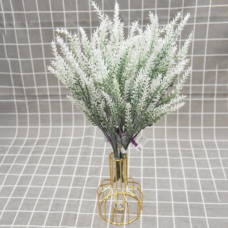 1Pc Artificial Plants Scrapbook Plastic Lavender Vases Home Decor Ornamental Flowerpot Party Wedding Decorative Flowers Diy Gift