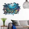 Broken Wall Underwater World Bathroom Sanitary Wall Stickers