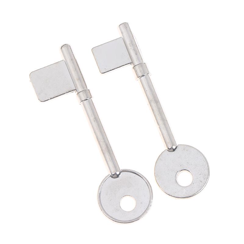 5Pcs Vault Zinc Alloy Flagpole Safe Key Single-Bitt Key Blank House Key Blanks For  Special Old Doors Key Emb