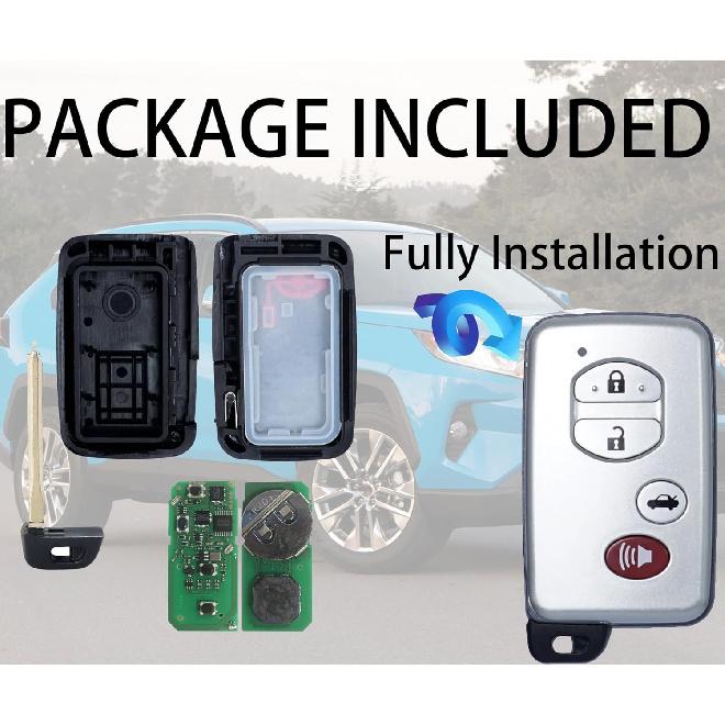 Smart Key for Toyota Camry Avalon 2006-2011, Alliskeys Key Fob Fit for HYQ14AAB 271451-0140 89904-06041 89904-33181 Gray