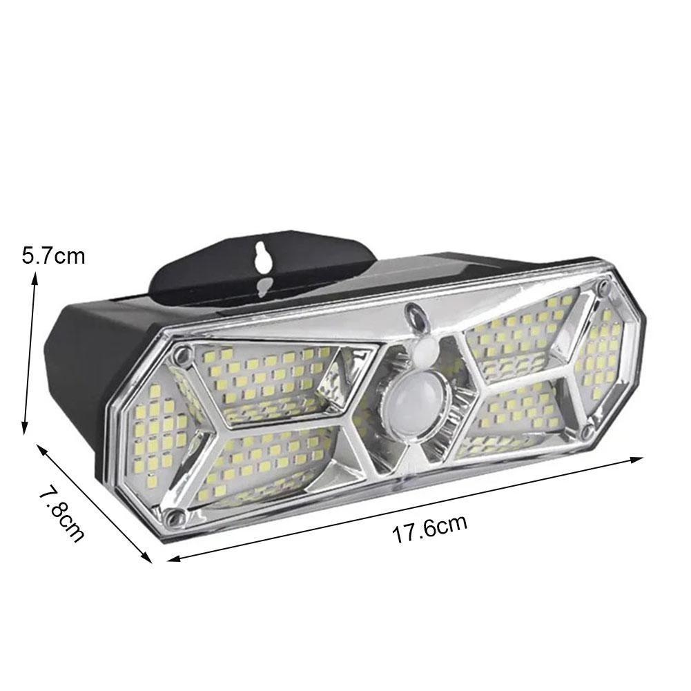 126 lampor Solar Väggbelysning LED Solar Light Utomhus Smart Motion Sensor Vägglampa Solar Light För Garden Street Decoration