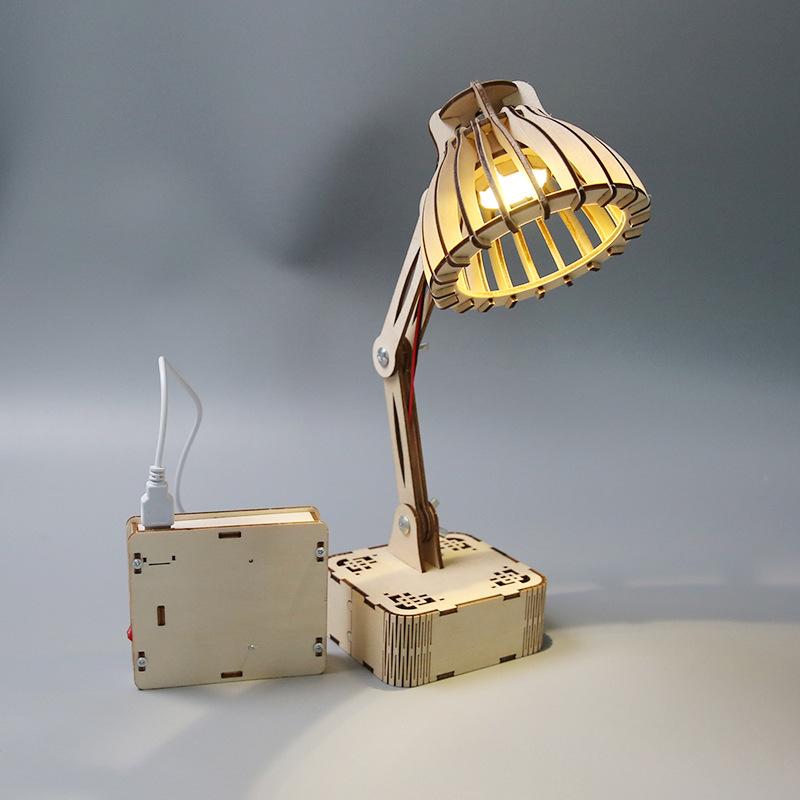 DIY Technology Small Production Small Invention Intelligent Voice Control Desk Lamp Model Students Hand-assembled Experimental Materials