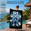 Weltraumabenteuer mit Six Seven 67 Strandtuch, Schnelltrocknend, Pflegeleicht, Geeignet für Fitness und Strandurlaub, Sport-Essential