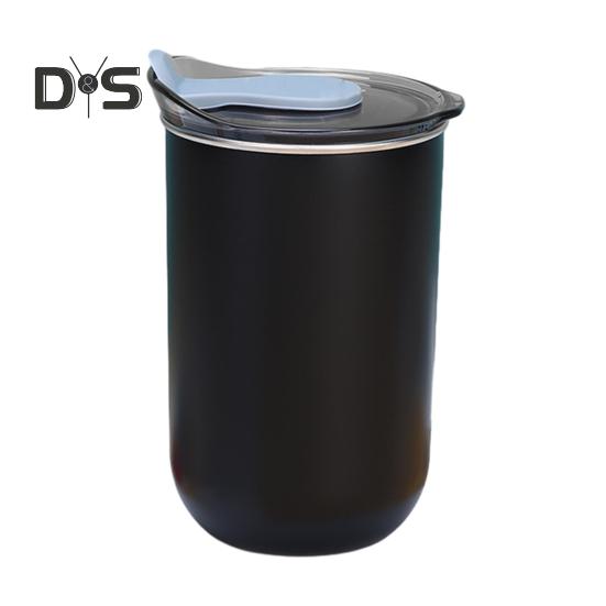 Water Cup 300ml Ergonomic Milk Cup Comfortable Grip Double-Layer Coffee Cup Tooth Brushing Cup Mouthwash Cup Multifunctional Mixing Cup