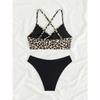 Sexy Leopard Mikrobikini 2025 Dame Badedrakt Kvinnelig Badetøy Høy Midje Bikini Sett Strandklær Badeklær