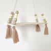 Nordischer Stil Macaron Achteckige Perle Fransen Regal Wandbehang Kinderzimmer Kreative Heimdekoration Brett
