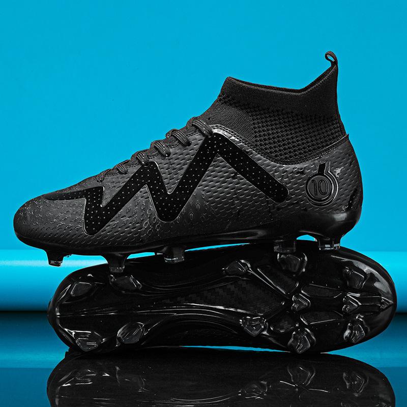 Grass new sports student adult training youth sports shoes women's outdoor high-top football shoes men's
