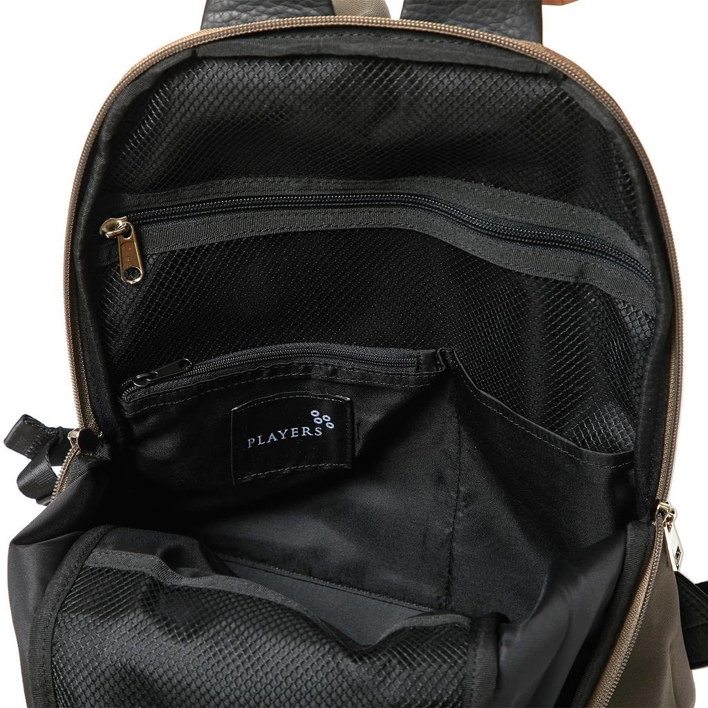 Players Spondish Backpack Mini 91211507 Women's Backpack 91211507B Mocha, Approximately 28cm Wide x 34cm Long x 12cm Deep