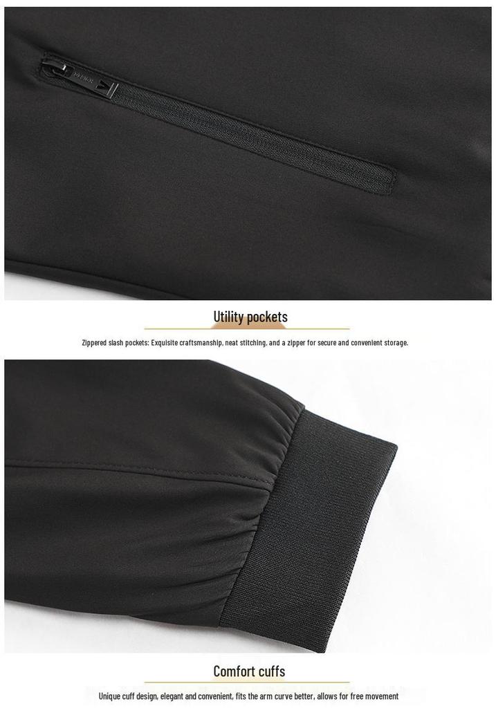 Trendy Men's Business Casual Spring Jacket 2026: Fashionable Wear for Mid-Aged and Young Men