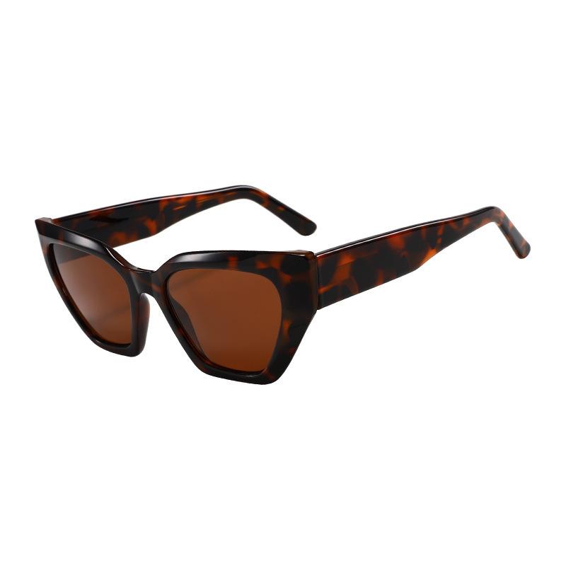 Cat'S Eye Retro Small Frame Sunglasses Street Niche Sunglasses Exaggerated Wear Plain Glasses