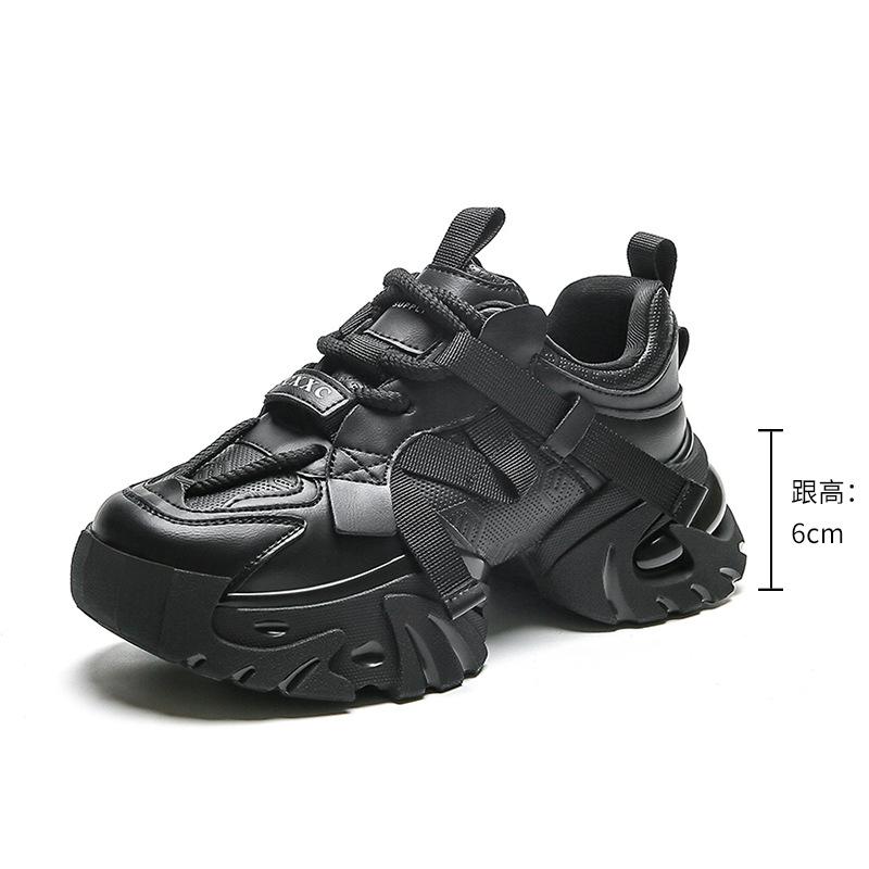 European platform dad shoes 2025 new non-slip and wear-resistant women's shoes heightening fashion muffin sports and leisure shoes children