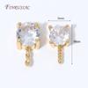 18K Gold Plated CZ Prong Set Pearl Connector,Zircon Inlaid Pearl Mounting Accessories,DIY Necklace Bracelet Jewelry Making