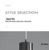 Minimalist Italian Crystal Bedside Pendant Light - Luxury Small Bedroom Accent
