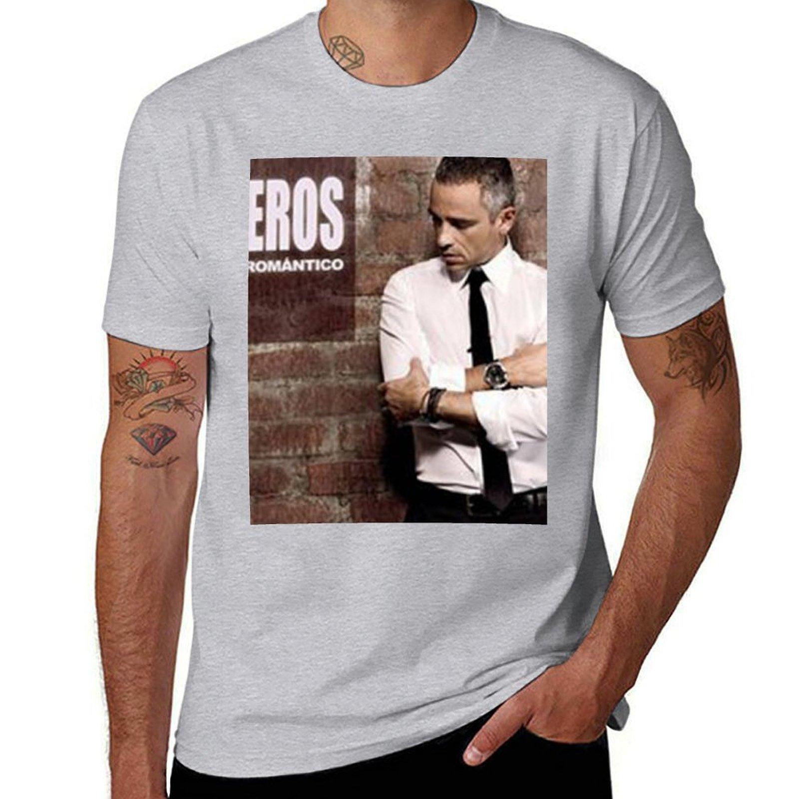 

Eros Ramazzotti - Poster T-Shirt kawaii clothes quick drying sweat Aesthetic clothing mens t shirt graphic M