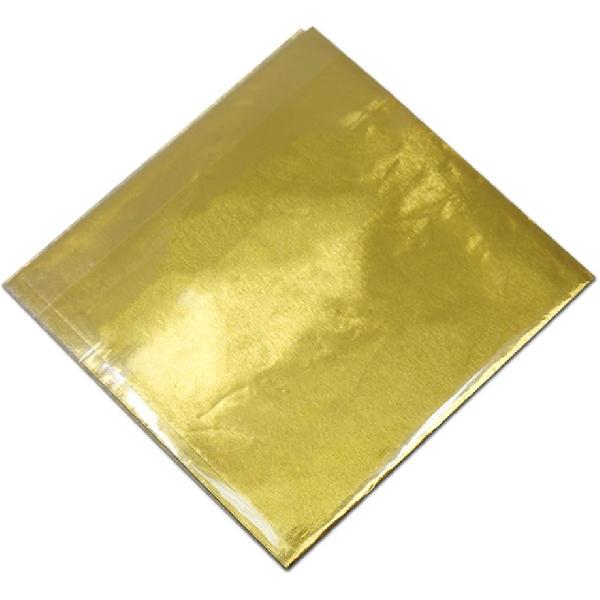 200 Pack 3.9x3.9 inch Golden Chocolate Wrappers Aluminium Foil Square Sweets Lolly Paper Wrapping for DIY Food Candy Packaging Decoration Party Favor 3.15x3.15 inch золотой