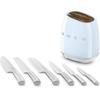 Set di coltelli Smeg 50's Style, 6 pezzi, blu (KBSF02PB)