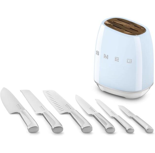 Set di coltelli Smeg 50's Style, 6 pezzi, blu (KBSF02PB)