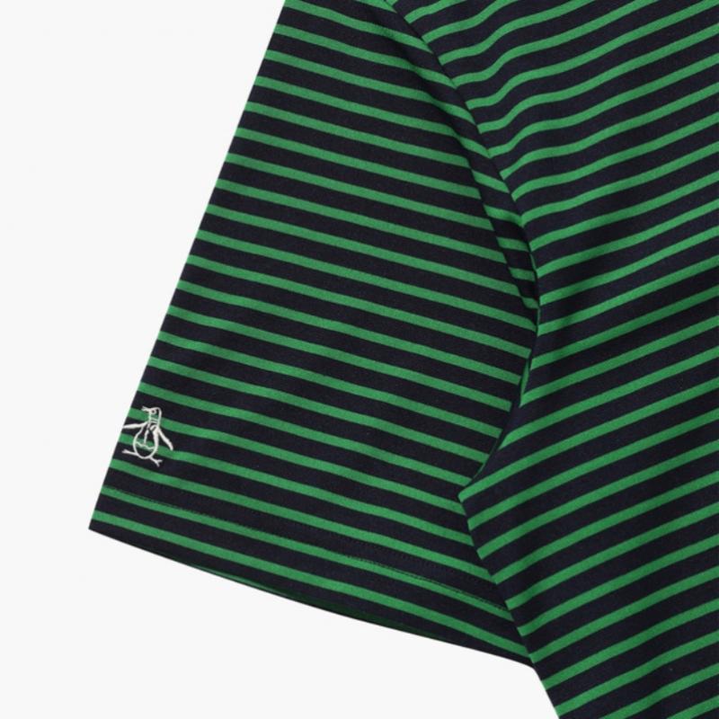 Munsingwear Unisex STripe T shirT Dark Navy  mq121pTs33 
