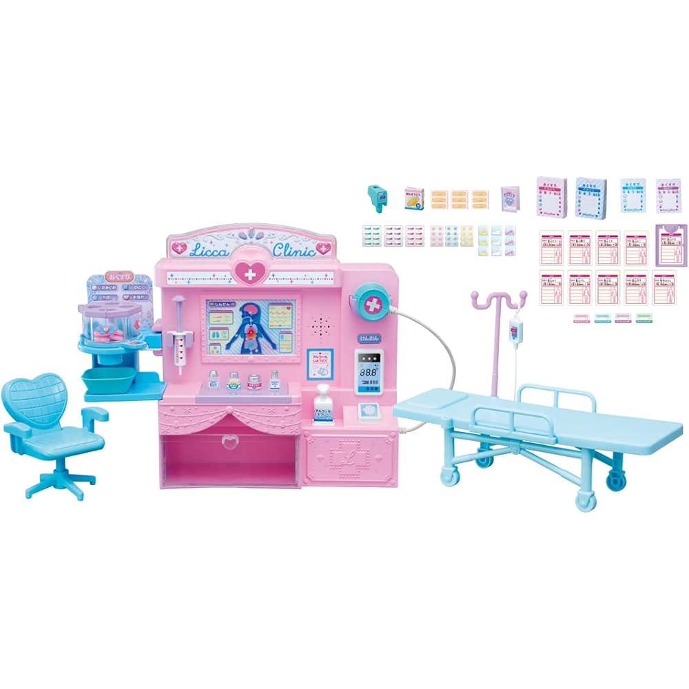 Takara Tomy Licca-chan Talking Clinic Playset with Interactive Features and Accessories