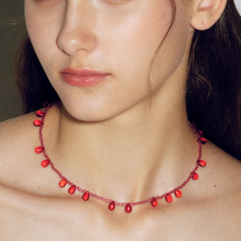 

Les Bijoux Philosophy LB_Red tear pink necklace RED_FREE
