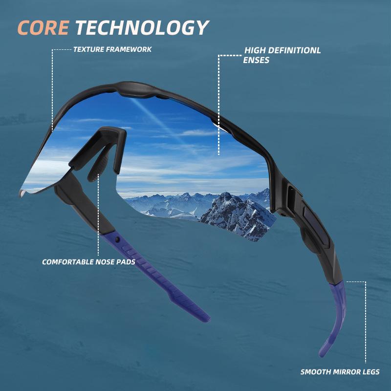 Windproof sports glasses men's and women's hiking sunglasses fishing sunglasses new