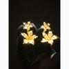 French light luxury gold flower earrings new niche design high sense daily commute elegant earrings women