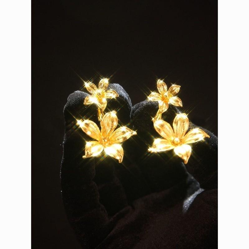 French light luxury gold flower earrings new niche design high sense daily commute elegant earrings women