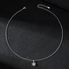 Elegant Snowflake Christmas Necklace: High-End Artistic Niche Style with Gentle Collarbone Chain